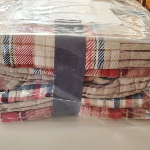Eddie Bauer Hawthorne Quilt Set - Brown Plaid Patchwork - Picture 5 of 5